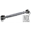 Ridoir corps fermé inox chape fixe/chape fixe - INOX System